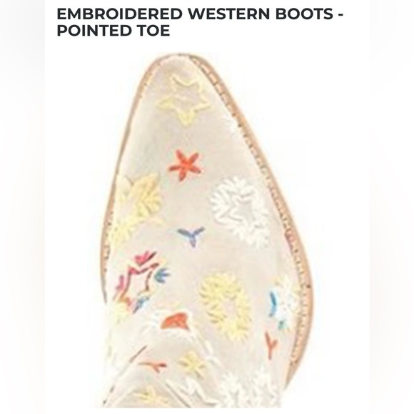 FREE PEOPLE NWOB WOMEN'S BOWERS EMBROIDERED WESTERN BOOTS - Picture 8 of 16